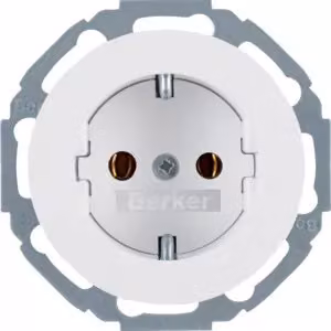 Berker 47272089 Presa SCHUKO a 45°, bianco polare, lucidaBerker R.1/R.3