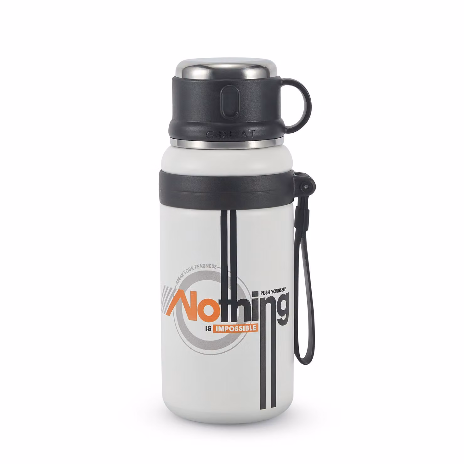 Thermos Moty Collection bianco e nero da 600 ml – 2