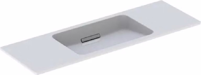 Geberit ONE lavabo design flottant, sans trou pour robinetterie, avec trop-plein, 1200x400mm, 500392, 500.392.01.2, 500.392.01.2