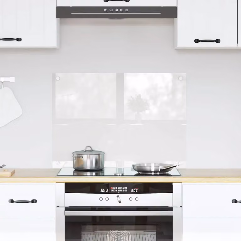 Schienale da cucina trasparente in vetro temperato vidaXL L: 70 cm, H: 50 cm