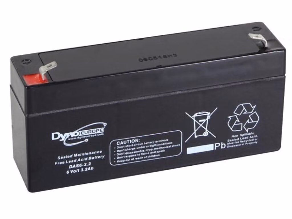 Batteria al piombo - 6 v - 3,2 ah - 134 x 34 x 66 mm