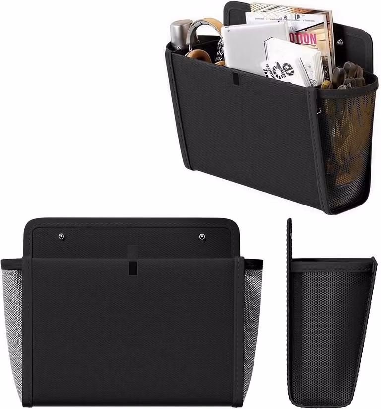 Borsa portaoggetti da appendere, divisa in due scomparti, dimensioni 45x23x5 cm, ideale per camper e camere da letto