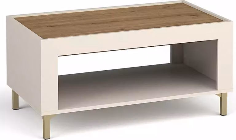 Tavolino AUROVA - cashmere / rovere whisky