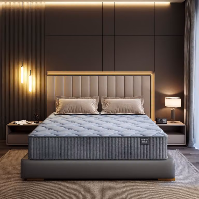 Materasso ibrido 160x200, con molle insacchettate e gel memory foam, altezza 30,5 cm