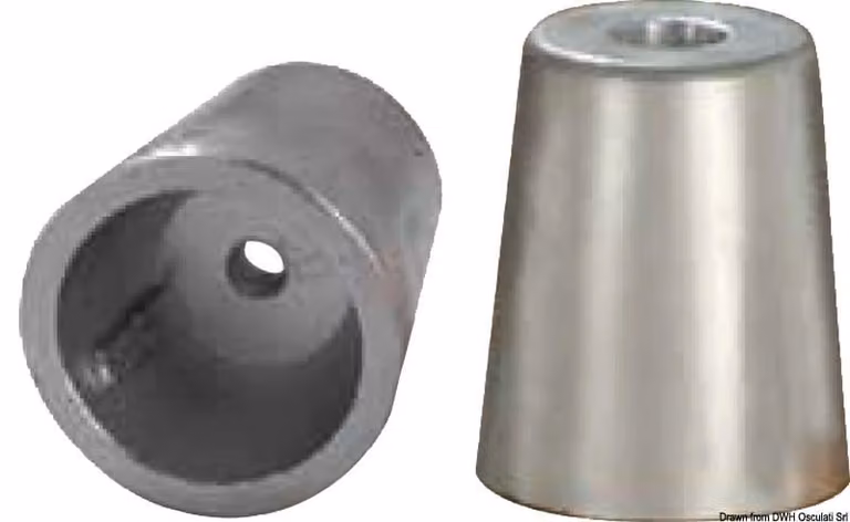 Radice axis Linea Anodo in alluminio Ø 33 mm Osculati 43.231.01