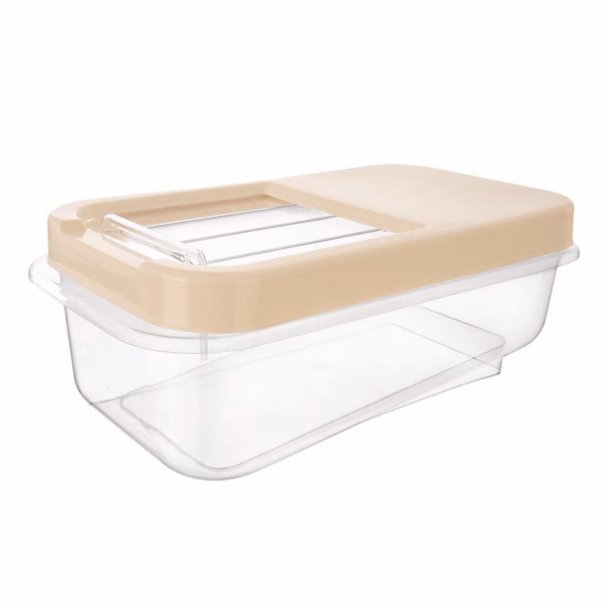 Scatola portaoggetti multifunzionale da 5 litri con coperchio scorrevole, plastica resistente