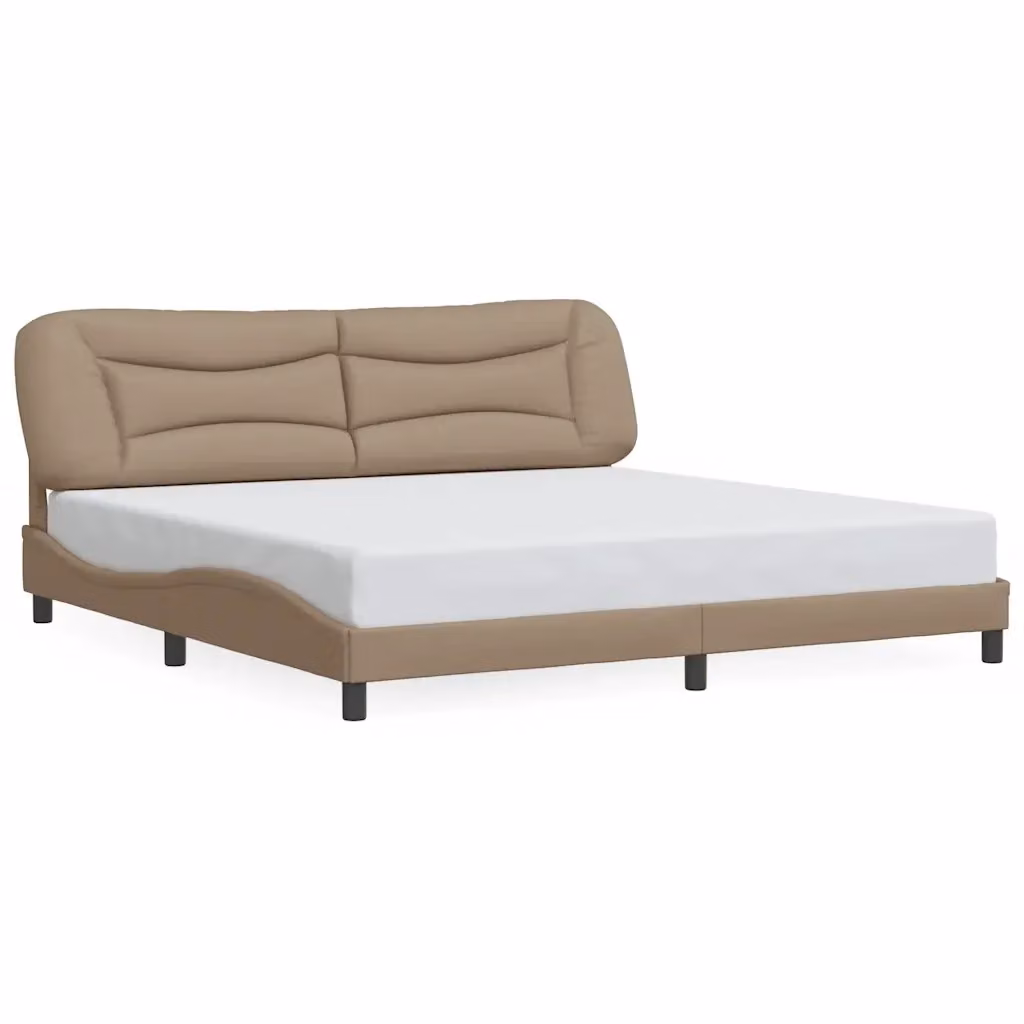 Giroletto Hvar vidaXL in similpelle color beige, dimensioni 200x200 cm – 2