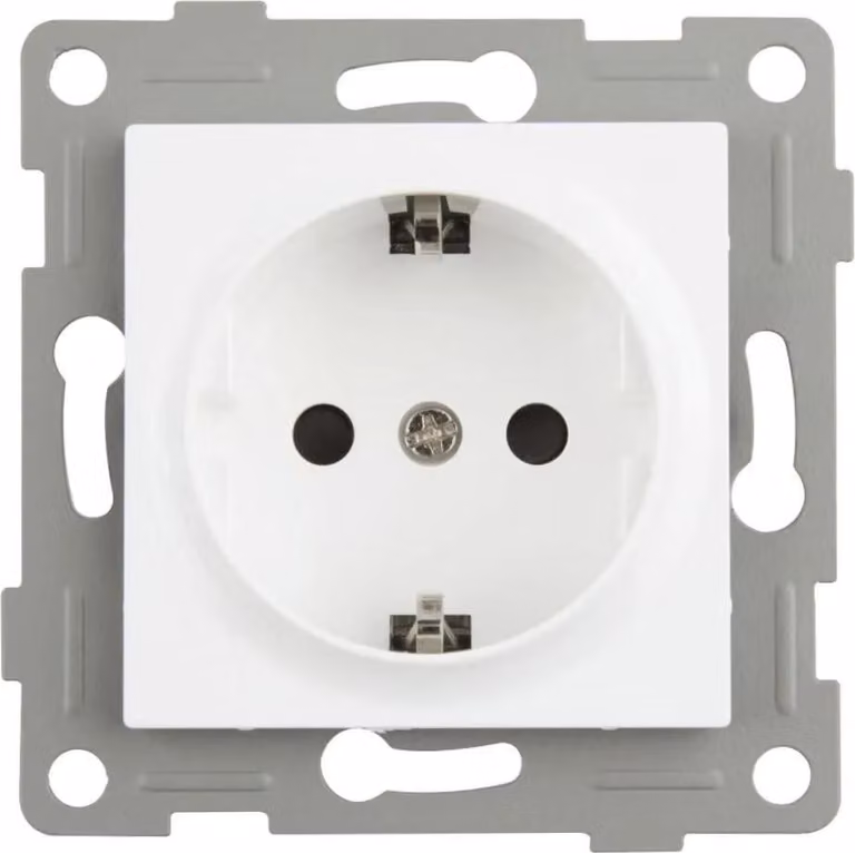 Presa di corrente Onlex base 16a 250v Bianco Taglia unica / Spina UE 220V Bianco Taglia unica