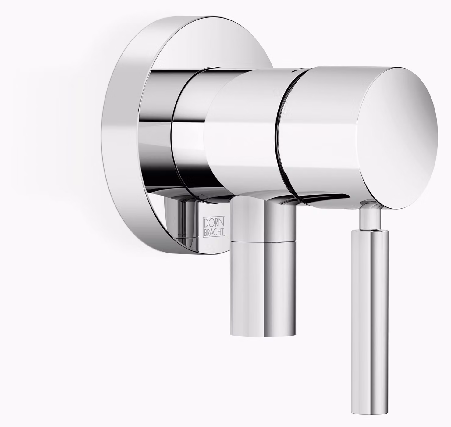 Dornbracht mitigeur monocommandé encastré avec plaques de recouvrement D. 80mm, avec raccord de douche intégré, 36046660-00, 36046660-00