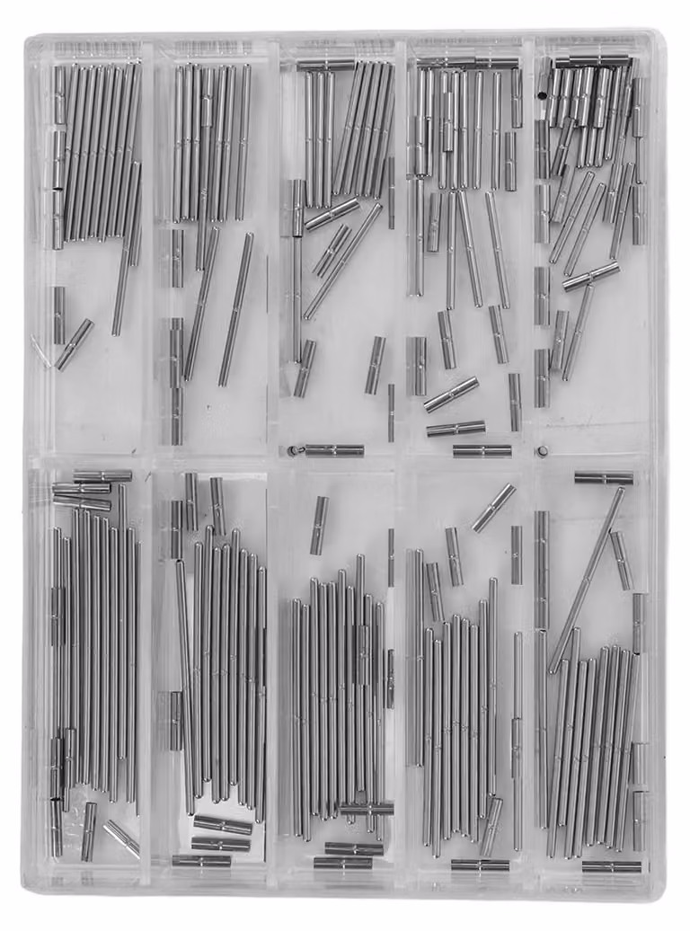 Assortimento di cinturini per orologi, componenti di ricambio di precisione, diverse misure, per la riparazione di orologi