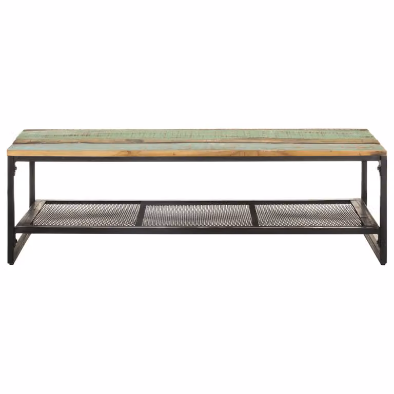 Tavolino 110x60x35 cm Legno massiccio riciclato