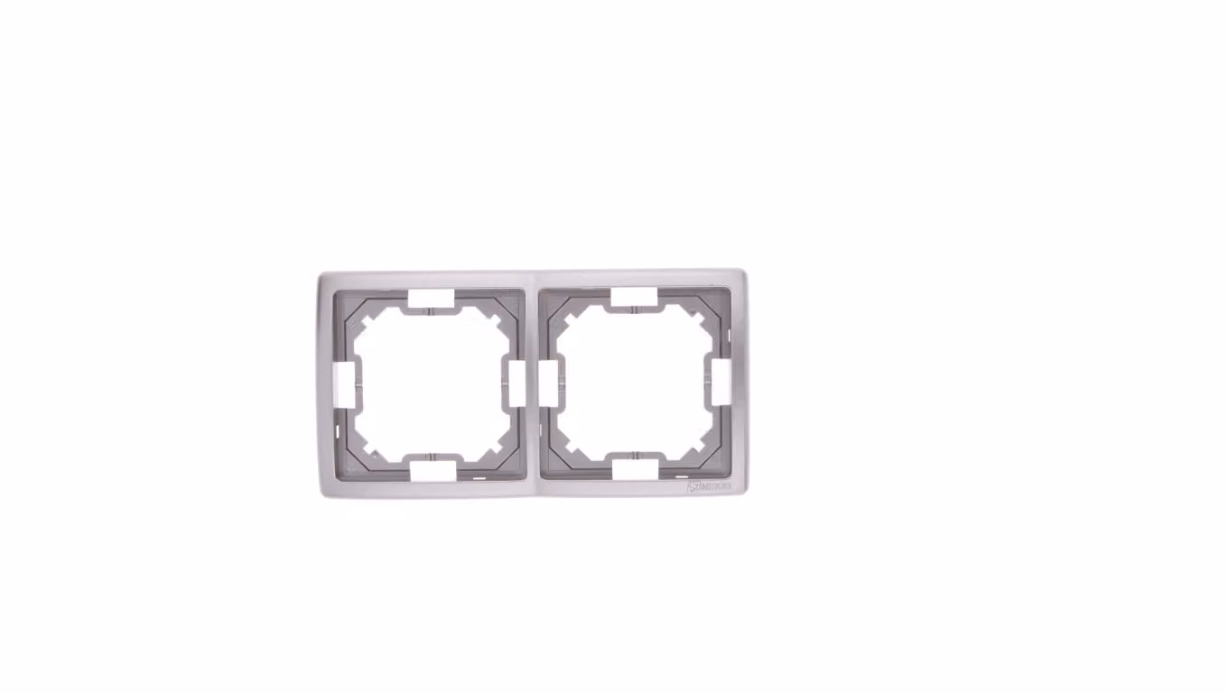 Simon Basic Standard Doppio telaio universale in acciaio inox BMR2/21