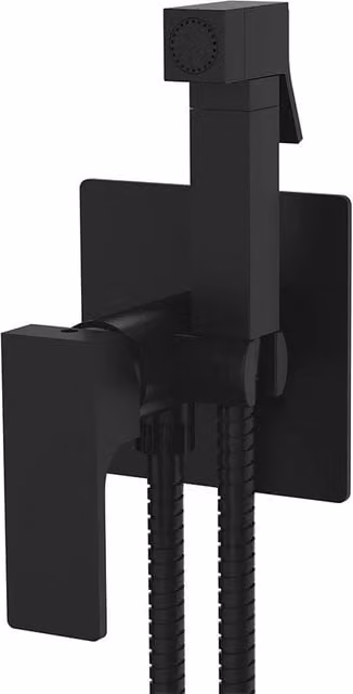 Miscelatore incasso per shut-off con kit doccino nero opaco serie Absolute
