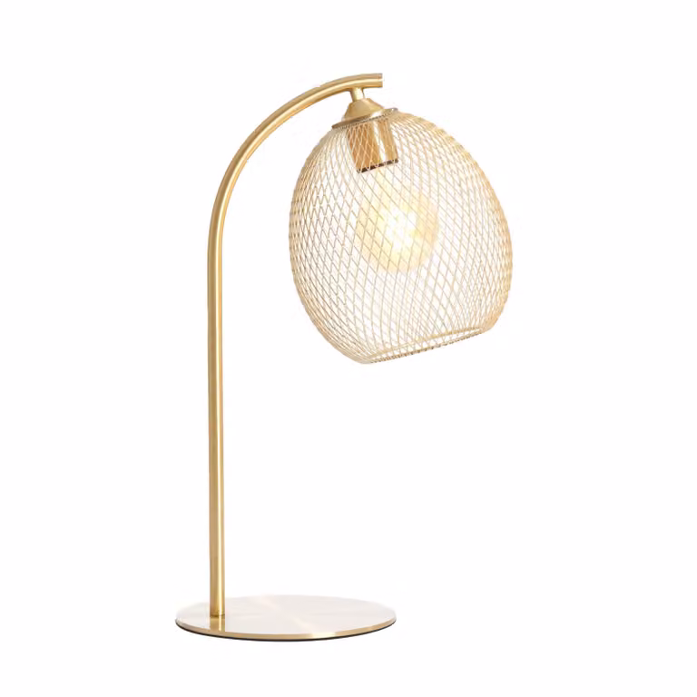 Lampada da tavolo - oro - MOROC - metallo - lampada da scrivania - E27 - 1880885 - Light & Living