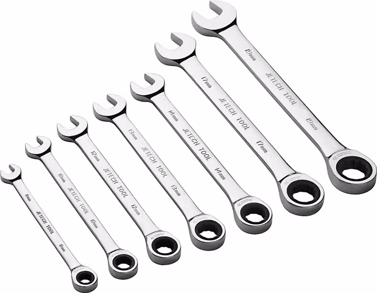 Set di chiavi a cricchetto combinate Jetech