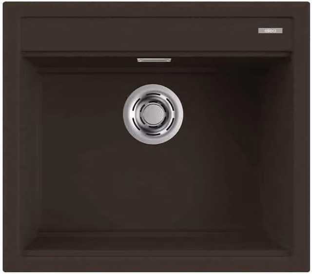 Lavello Elleci Incasso 1 vasca 57x51 Best 105 Granitek Espresso Marrone LGB10578