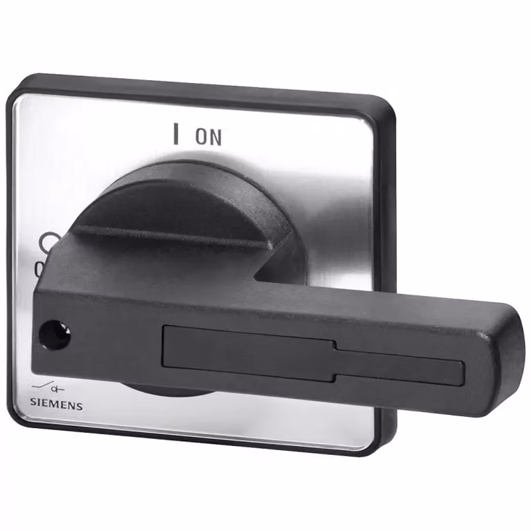 Attuatore rotante Siemens, manopola nera, per montaggio frontale a quattro fori, accessorio 3LD92431B