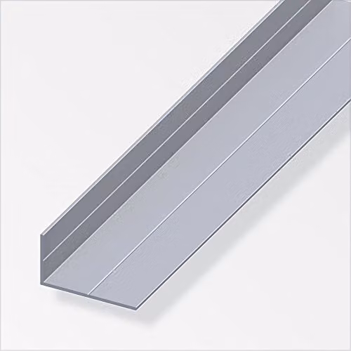 ALFER Angolare disuguale alluminio naturale 19,5x35,5 mm lunghezza 1 m