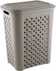 Porta biancheria in plastica Tontarelli ARIANNA colore beige capacità 50 l