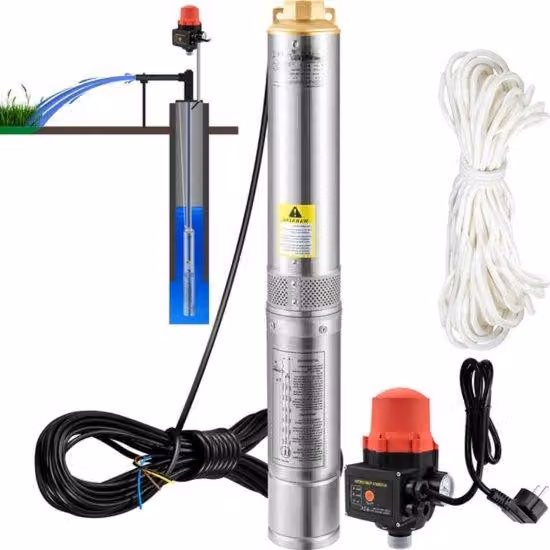 Pompa doppia - Impianto di ricircolo dell'acqua - 550 W - 50 l/min - 89 m - Per piscine