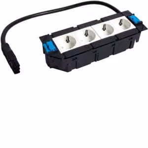 Portaconnettori Hager 4 x STD rw Wago 3x2,5 mm² GTV4RW0ROWA325