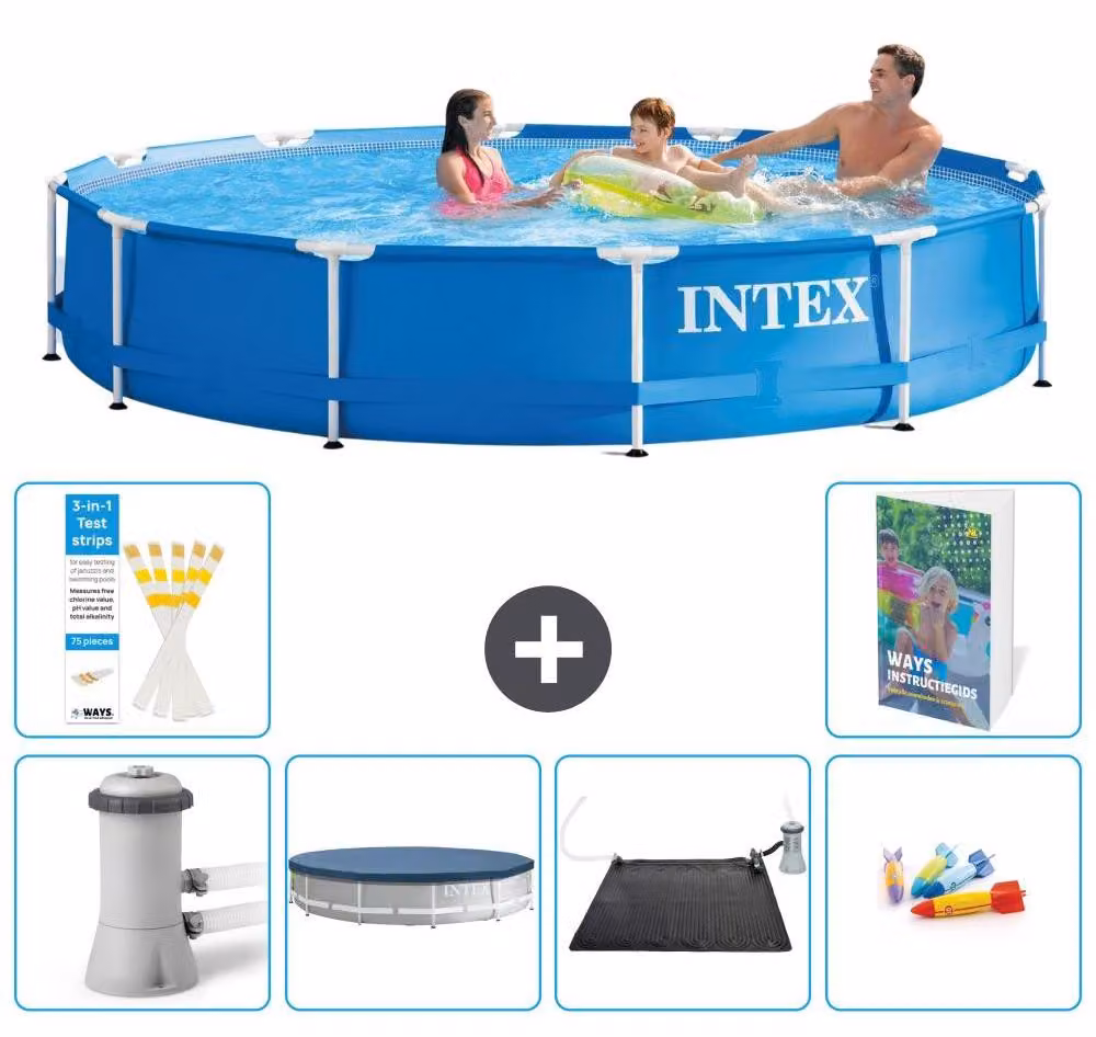 Piscina autoportante rettangolare - 366x76 cm - 5 pezzi - Modello S211