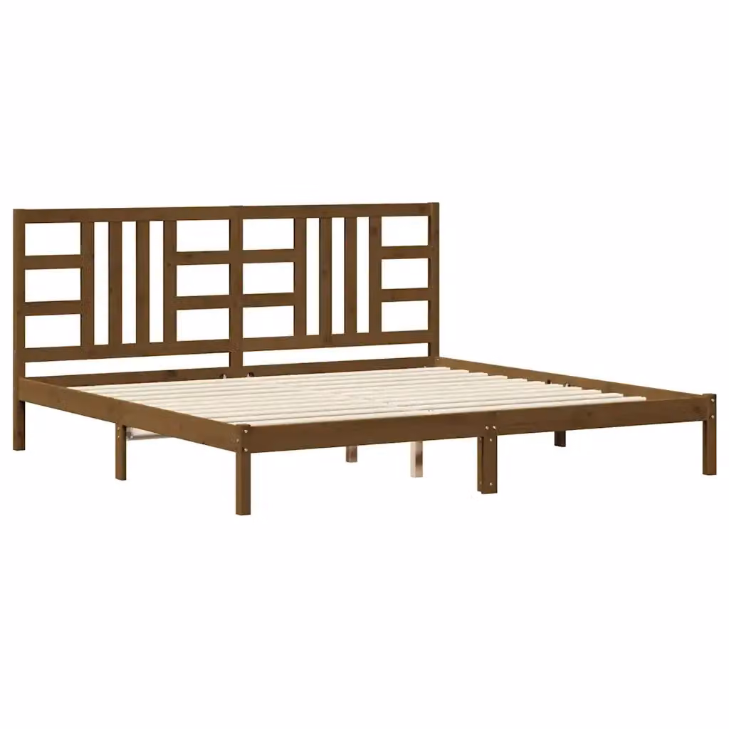 Giroletto Ambra in Legno di Pino Massello Marrone L/P/H: 200 x 200 x 205,5 cm – 2