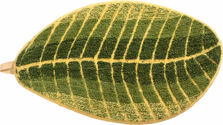 Tappetino da bagno, tappeto da bagno, tappetino da bagno a forma di foglia, tappetino da doccia