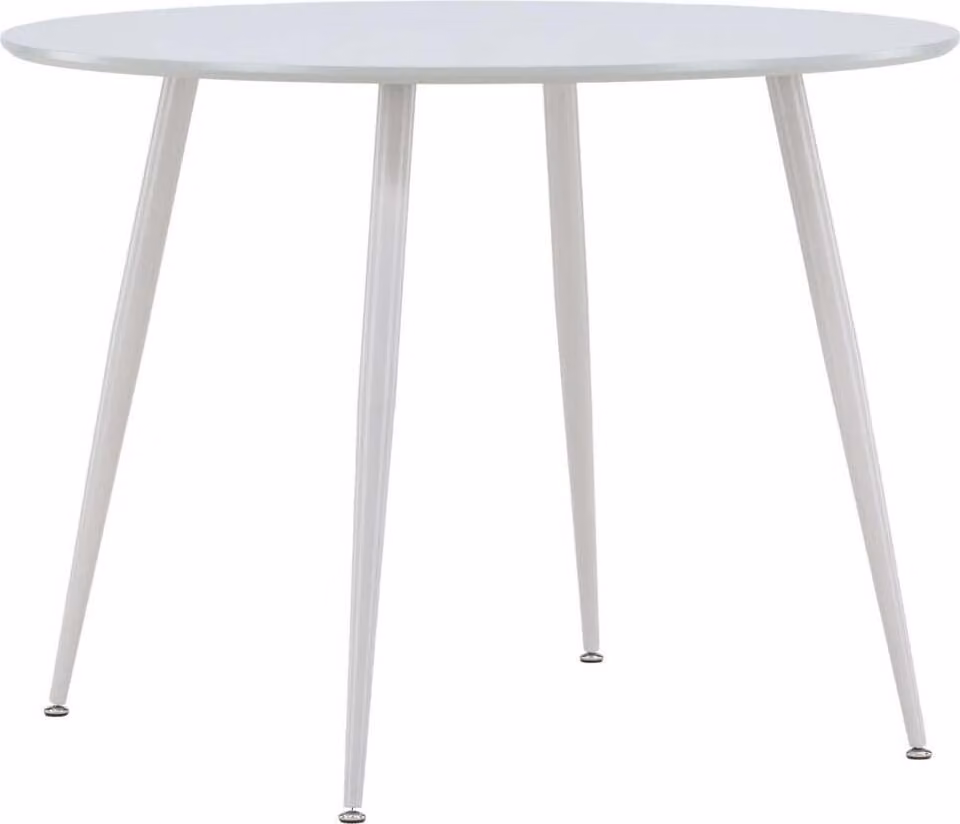 FURNLUX Tavolo da pranzo Plaza Grigio 100cm / Hauptfarbe: Grau / Dimensioni: 100 x 100 x 75 cm