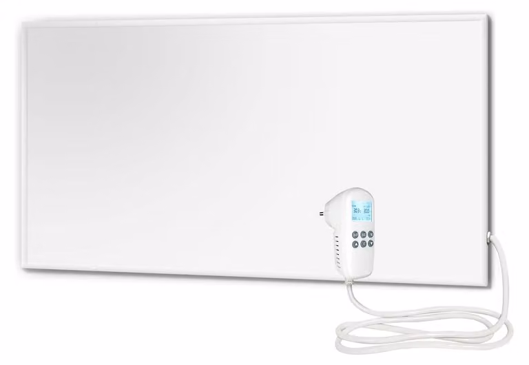 Riscaldamento a infrarossi, pannello da parete - Potenza: 700 W - Dimensioni: 122 x 62 cm - Colore: bianco