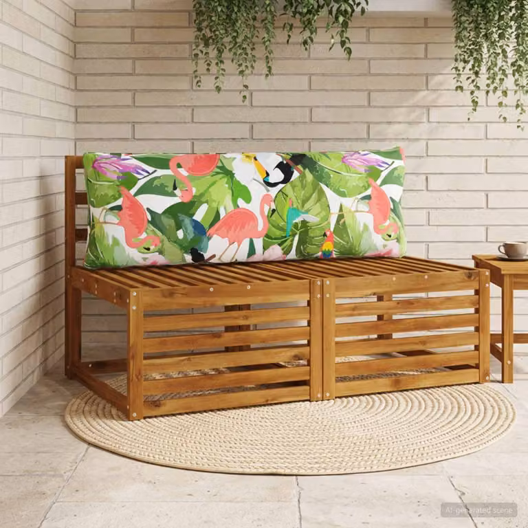 Cuscino per schiena vidaXL PUTTEN multicolore in 100% poliestere con rivestimento rimovibile e lavabile in lavatrice