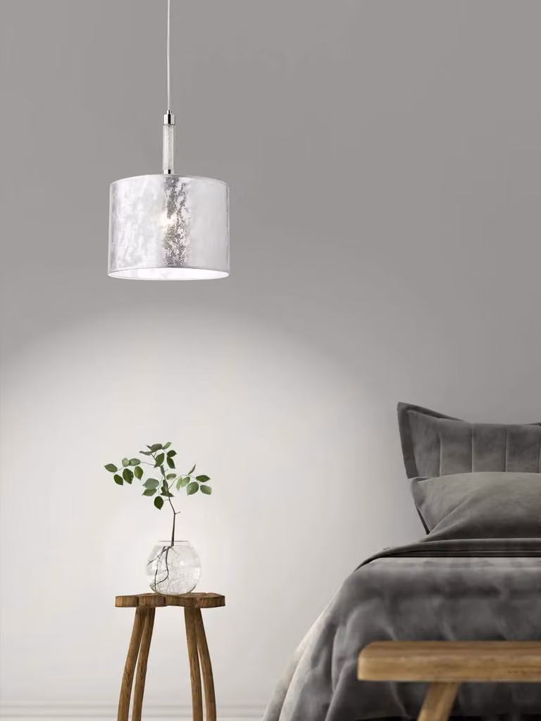 Lampada a sospensione ASTRID SUSP 1X42W E27, colore argento