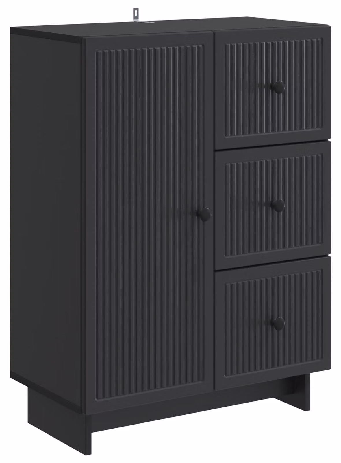Credenza Nero 66 x 34,5 x 90 cm Legno ingegnerizzato