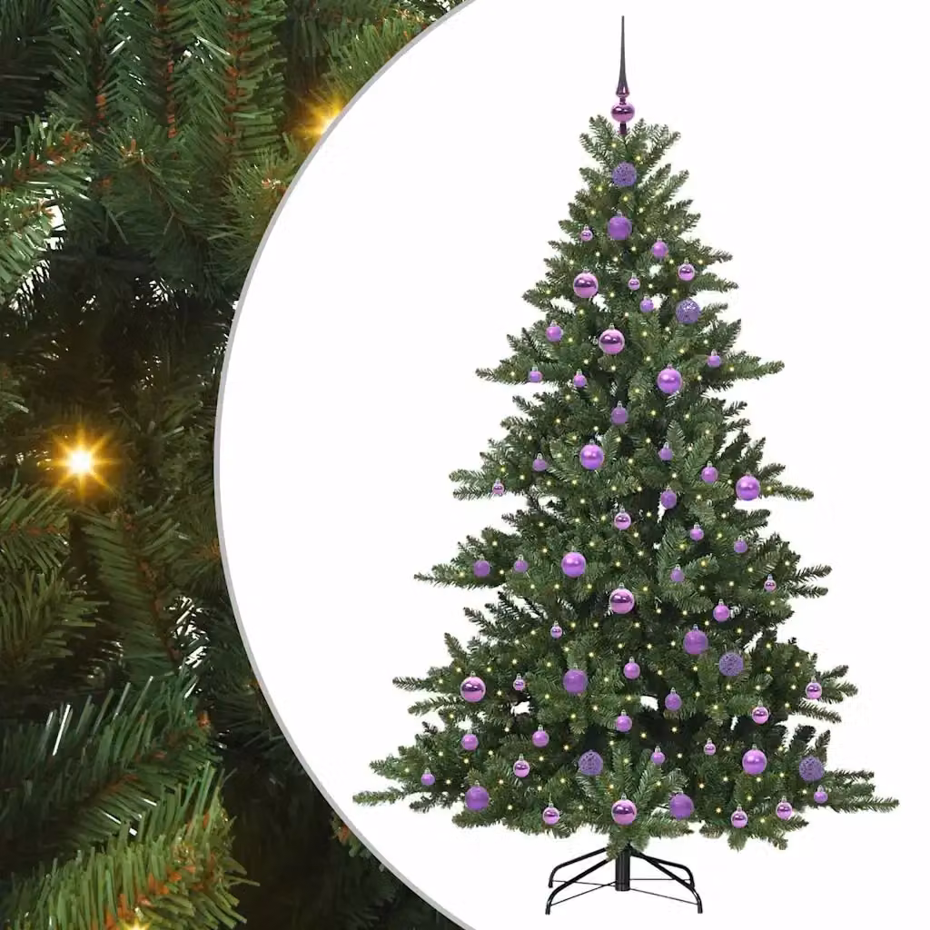 Albero di Natale artificiale verde vidaXL con rami pieghevoli Altezza: 180 cm – 2