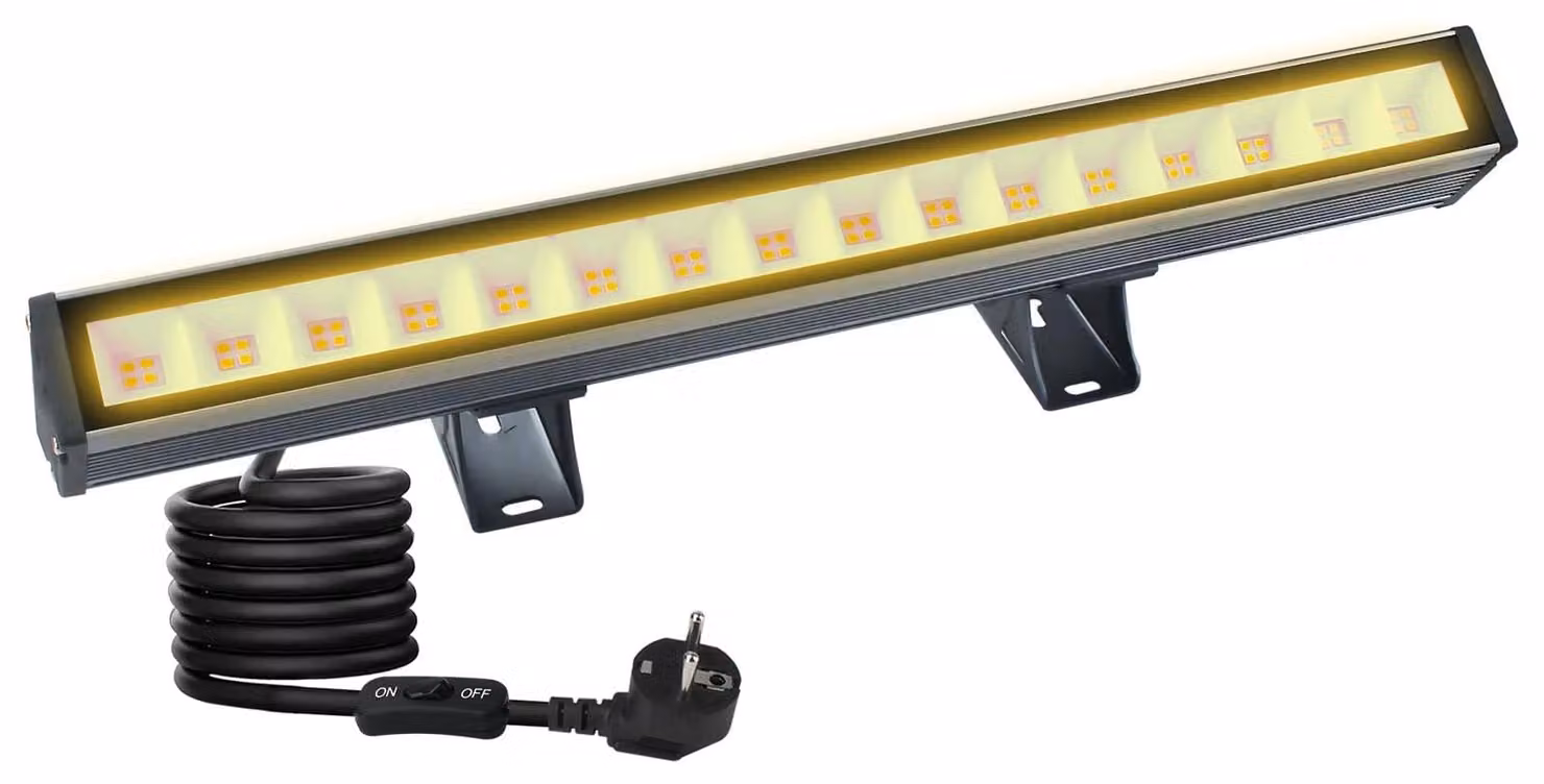 Fareto a LED, luce calda, 48W, 3000K, 4800 lumen, grado di protezione IP66, impermeabile, per uso esterno