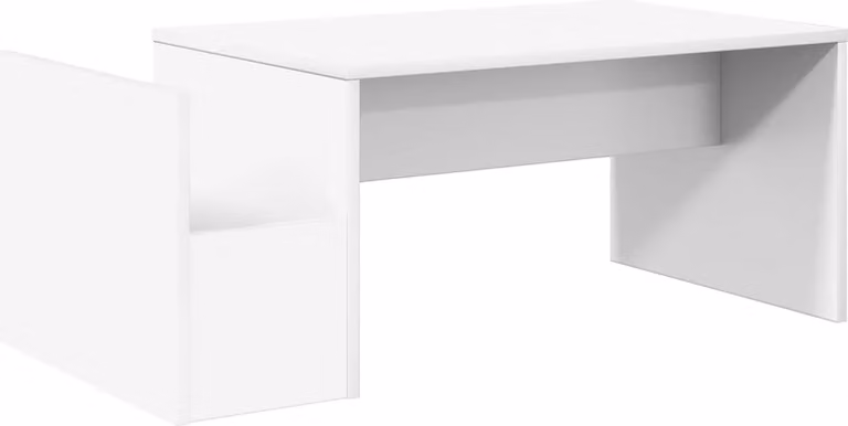 Tavolino da salotto Bianco 90 x 45 x 35 cm Legno multistrato
