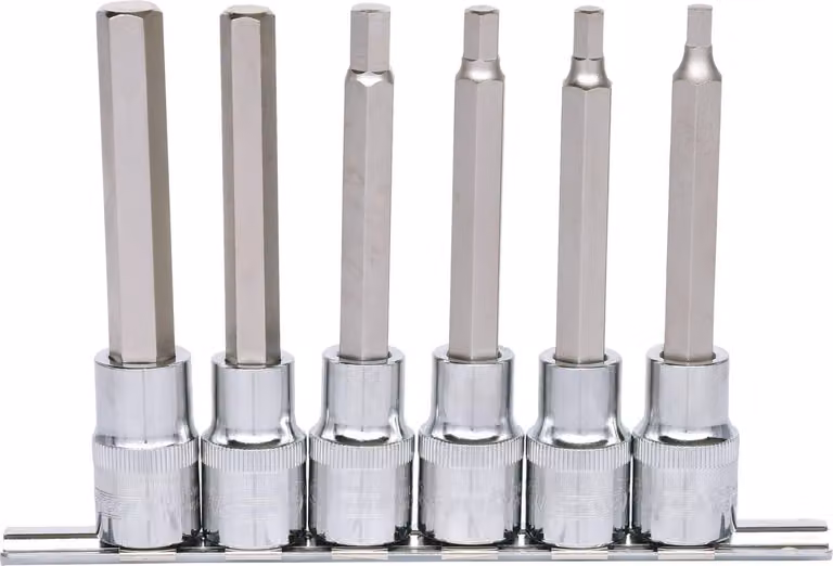 KS TOOLS 918.1336 - Set di chiavi a bussola - 1/2 pollice - Metrico - 6 pezzi - 5, 6, 7, 8, 10, 12 mm - Acciaio al cromo-vanadio