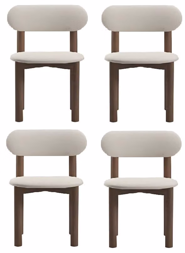 Weißer Esszimmerstuhl Holzstuhl Stuhlset Stühle für Esszimmer und Küche