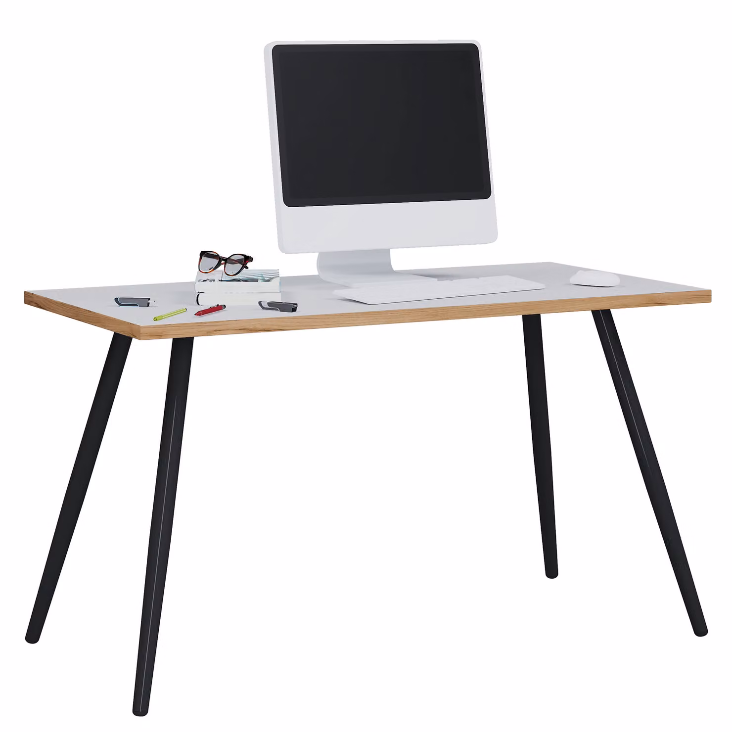 Scrivania Computer Tavolo da ufficio Skandanivischer Retro Look Salia 138x80 cm