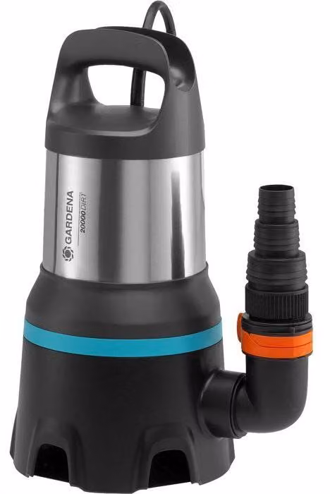 Pompe per lo svuotamento di acque reflue, portata 20.000 litri/ora, GARDENA, con sensore Aquasensor, avviamento automatico, rilevamento digitale