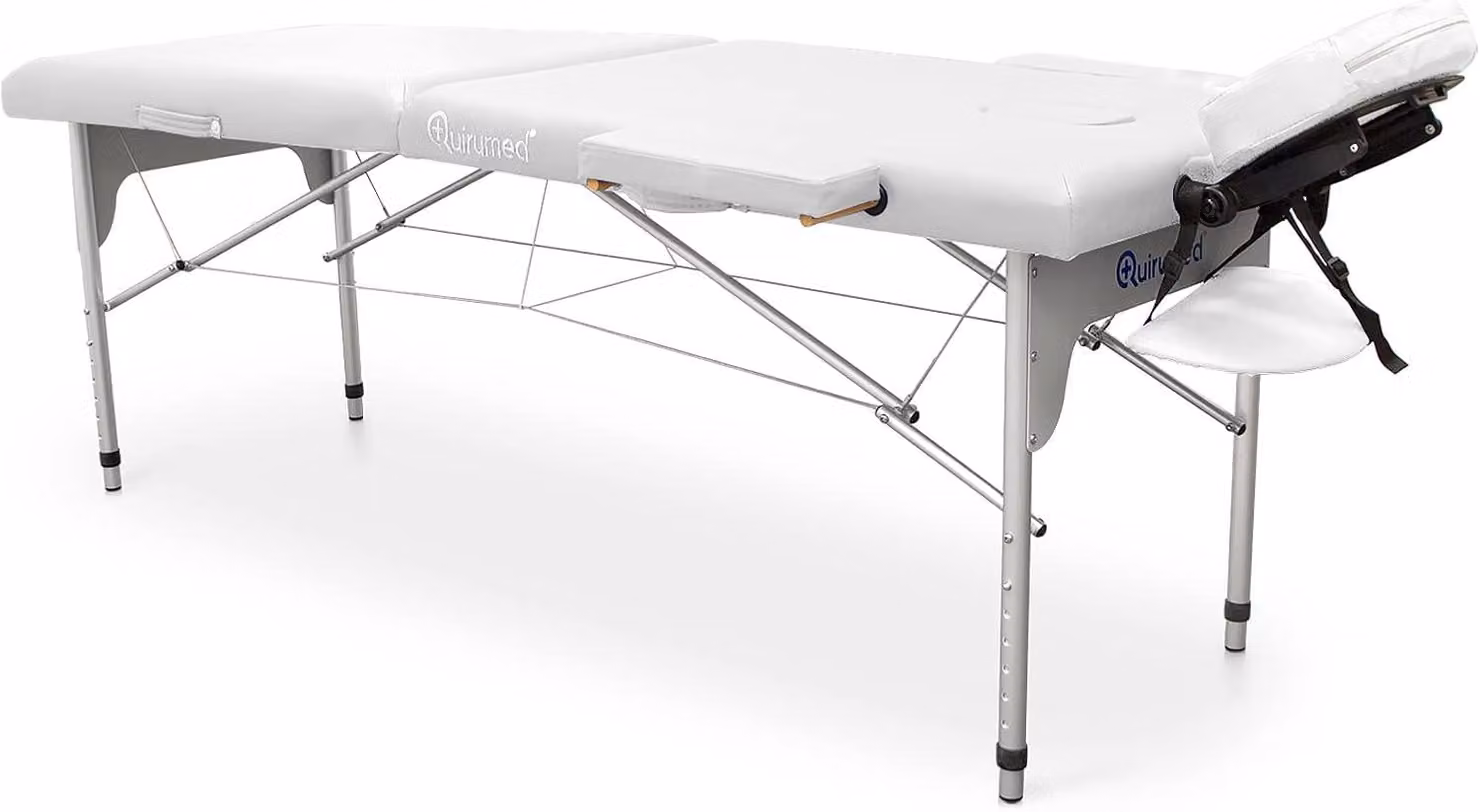 Sedia pieghevole in alluminio, modello Easy, dimensioni 186 x 66 cm, colore bianco