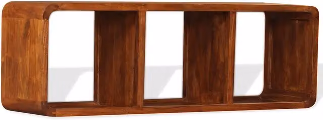 Mobile TV in Legno Massello con Finitura Ambra 120x30x40 cm 244680