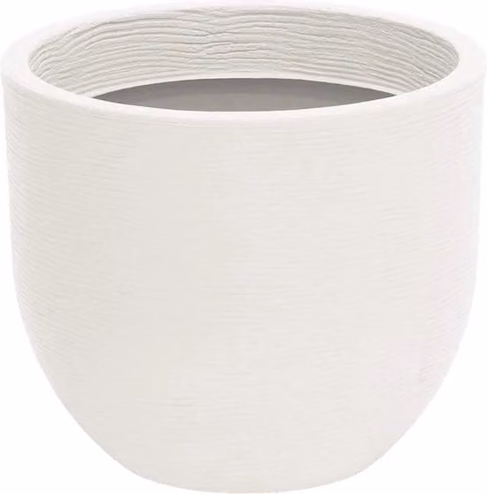 Contenitore per piante in plastica - bianco - Ø 495 x altezza 45 cm - volume 51 litri - per esterno