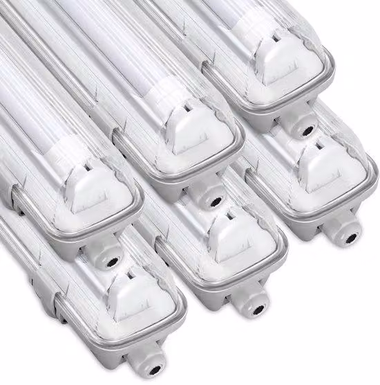 Strisce LED per lampade T8, lunghezza 150 cm, 24W, impermeabili, colore bianco, 6 LED