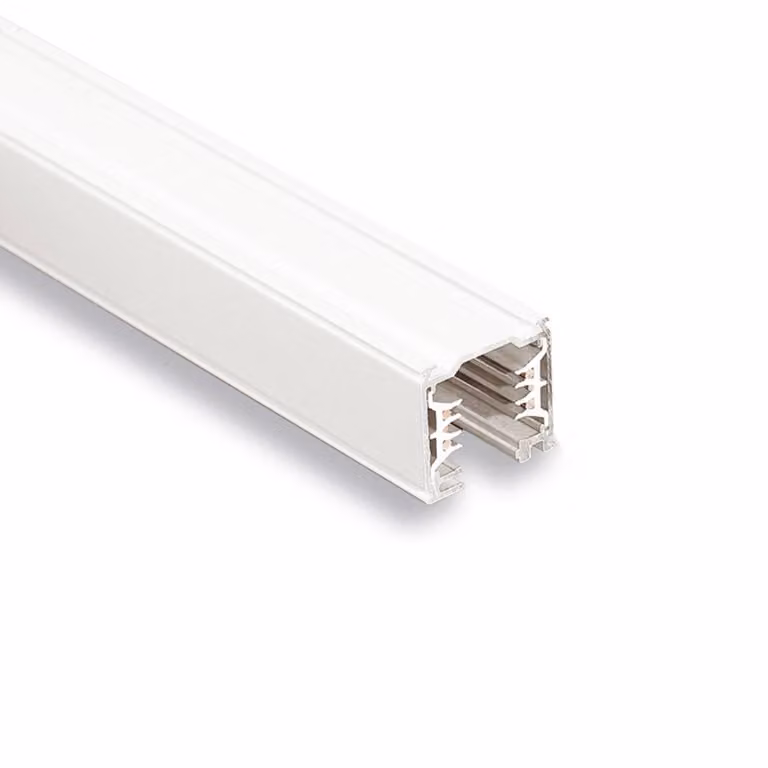 Ivela Sistema binario trifase LKM QUADRO DALI, bianco, 400 cm dimmerabile, Bianco / Opale, Alluminio
