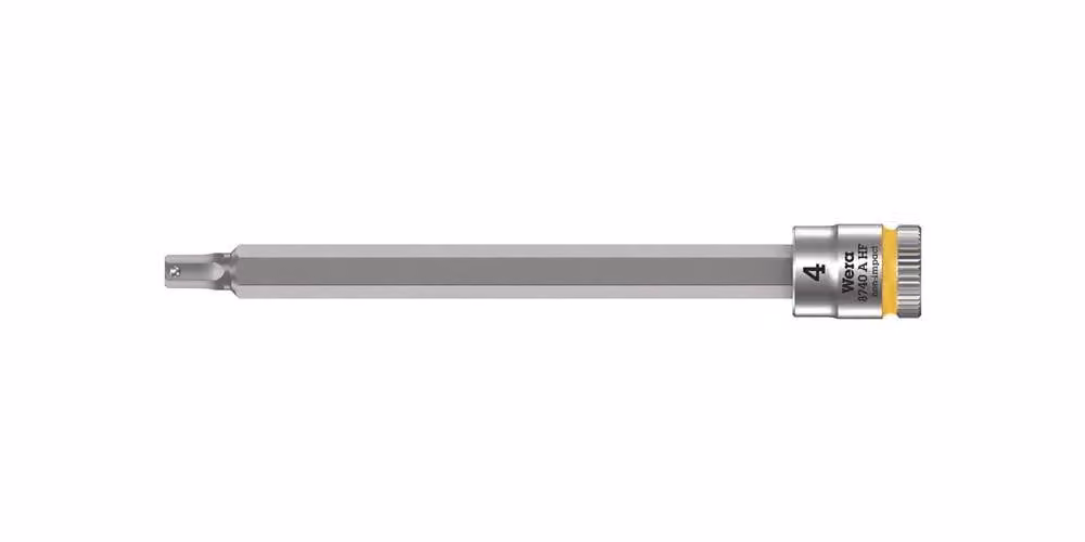 Inserto per cacciavite a esagono incassato da 1/4" con funzione di bloccaggio, 4x100 mm, Wera | 4013288187185