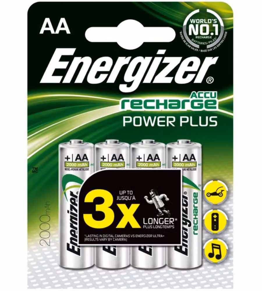 Batteria ricaricabile Energizer AA Stilo 2000mAh (confezione da 4 pezzi) – 2