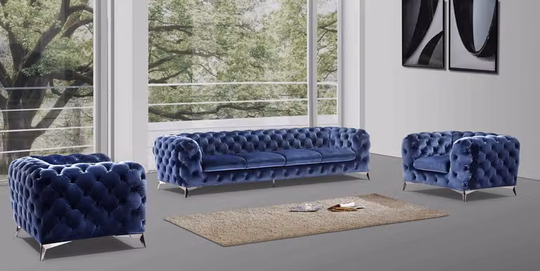 Sofa Couch Polster XXL Big Garnitur Chesterfield Textil 3+2+2 designer Couchen