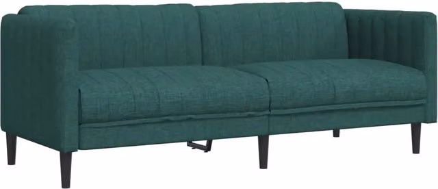 Divano | Divano da soggiorno | Sofa a 3 Posti Verde Scuro in Tessuto