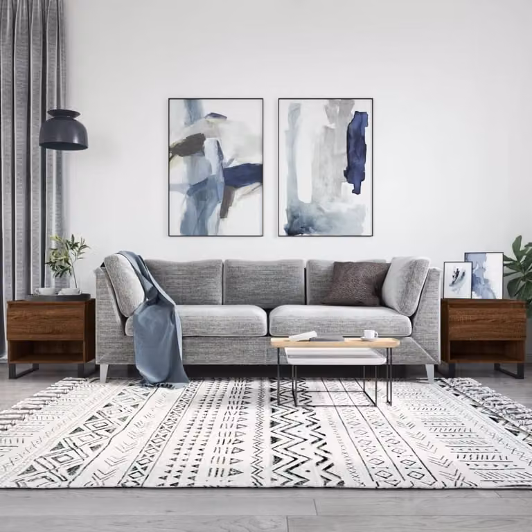 Maison Exclusive - Tavolini da salotto 2 pz. Effetto rovere marrone 50x46x50 cm Materiale ligneo